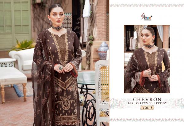 Shree Chevron Luxury Lawn Collection 8 Pakistani Salwar Suits